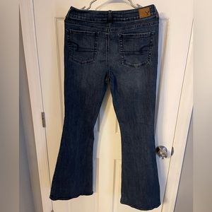 AEO High Rise Super Stretch Artist Flare Jeans 8